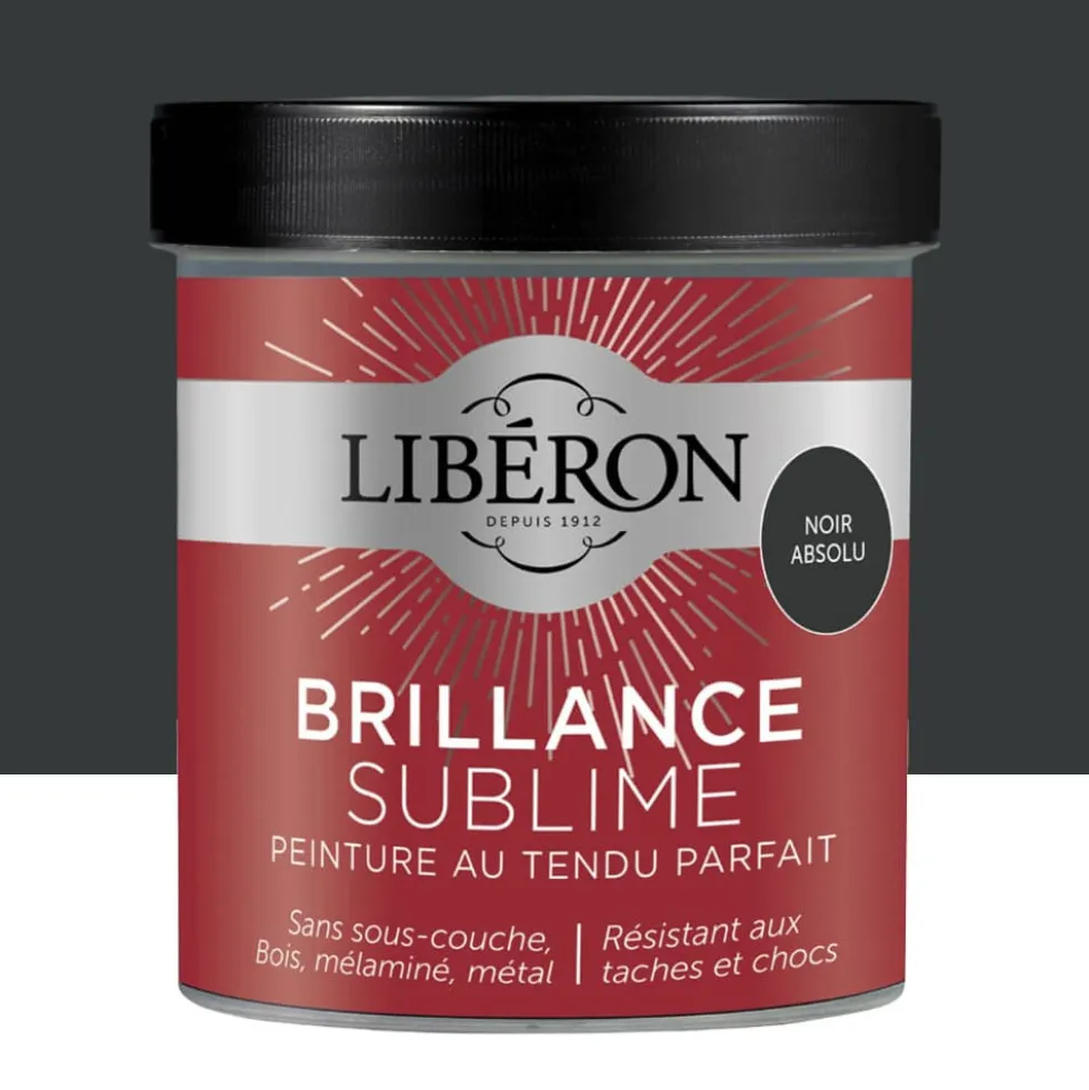 Peinture Brillance Sublime Libéron Noir absolu