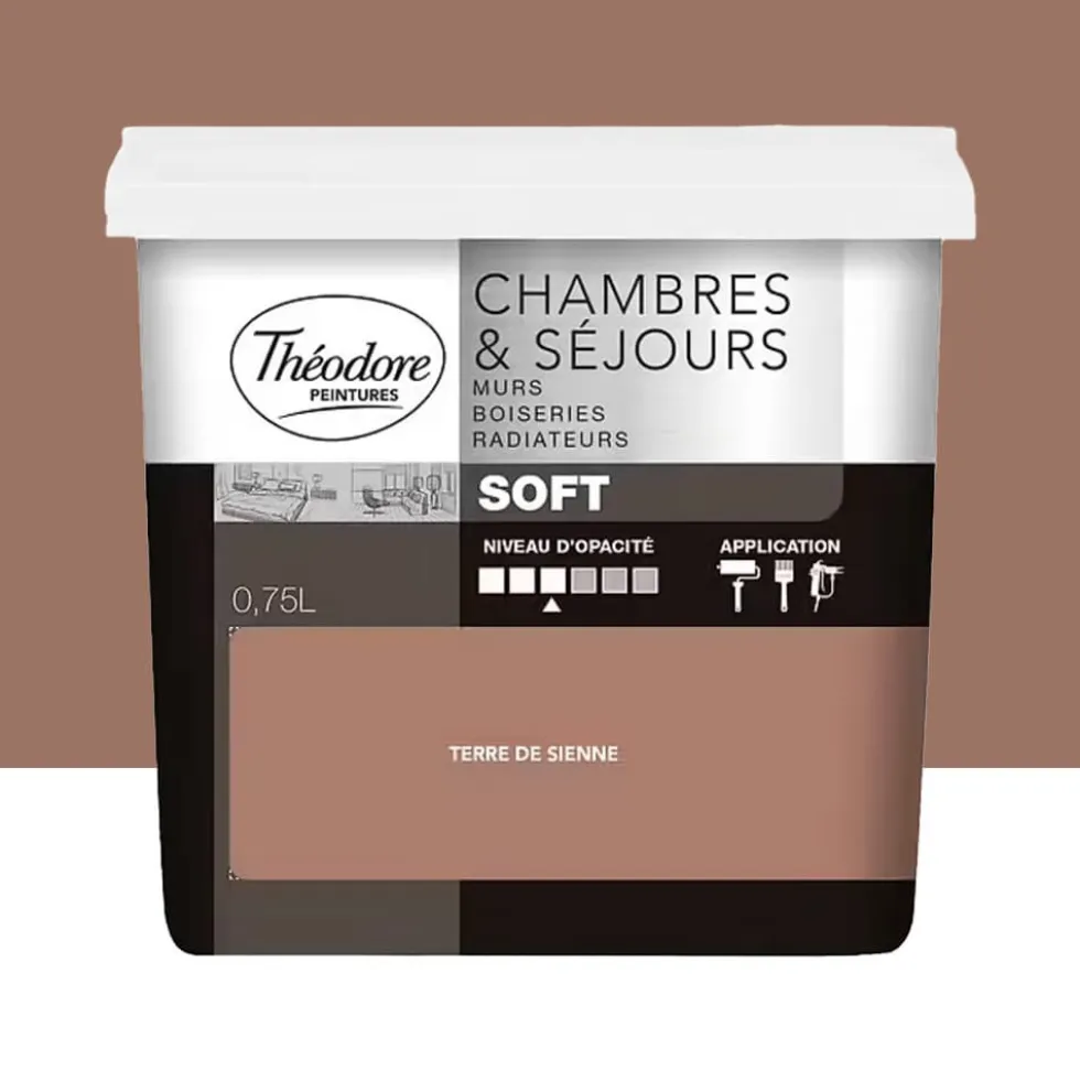 Peinture Chambres & Séjours Théodore Soft Terre de Sienne