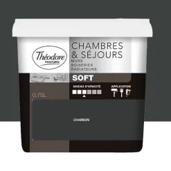 Peinture Chambres & Séjours Théodore Soft Charbon