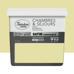 Peinture Chambres & Séjours Théodore Satin lessivable Lemon