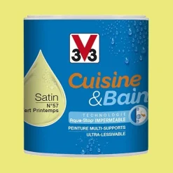 Peinture Cuisine & Bain V33 Vert printemps n°57