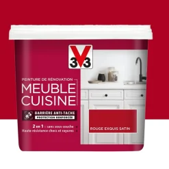Peinture De Rénovation V33 Meuble De Cuisine Rouge Exquis