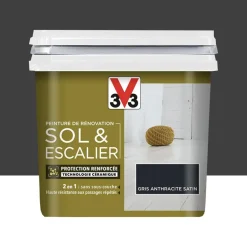 Peinture De Rénovation V33 Sol & Escalier Gris anthracite