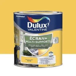 Peinture DULUX VALENTINE Ecran+ Multi-supports Jaune lupin