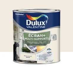 Peinture DULUX VALENTINE Ecran+ Multi-supports Blanc Cassé