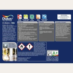 Peinture DULUX VALENTINE Ecran+ Fer Blanc