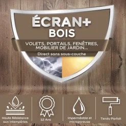 Peinture DULUX VALENTINE Ecran+ Bois Sable clair