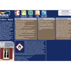 Peinture DULUX VALENTINE Ecran+ Bois Jaune pampa