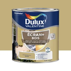 Peinture DULUX VALENTINE Ecran+ Bois Jaune pampa