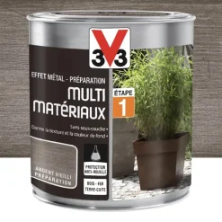 Peinture Extérieure Effet Métal Préparation V33 Argent vieilli