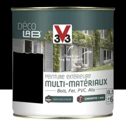 Peinture Extérieure Multi-Matériaux V33 Déco LAB Noir Mat