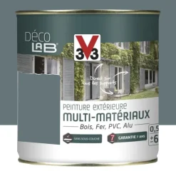 Peinture Extérieure Multi-Matériaux V33 Déco LAB Gris bleuté Satin