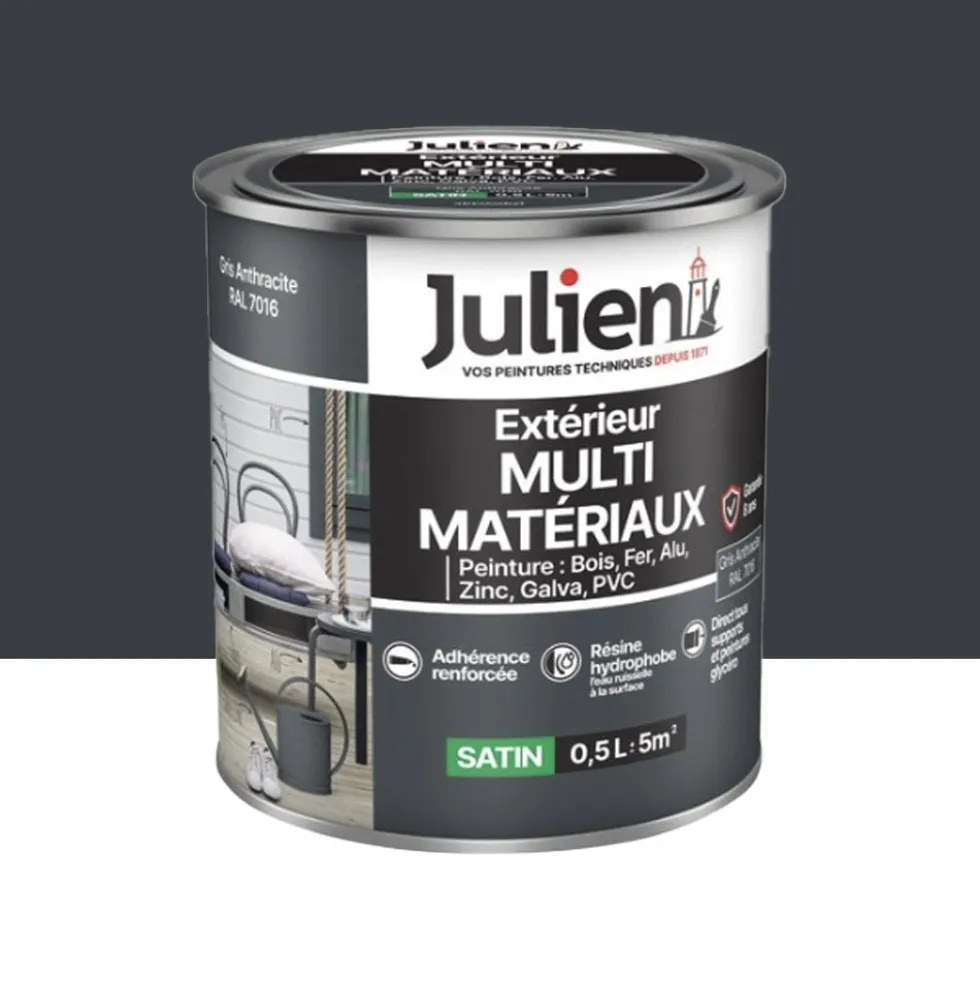 Peinture Extérieur Multi-matériaux Julien Gris Anthracite