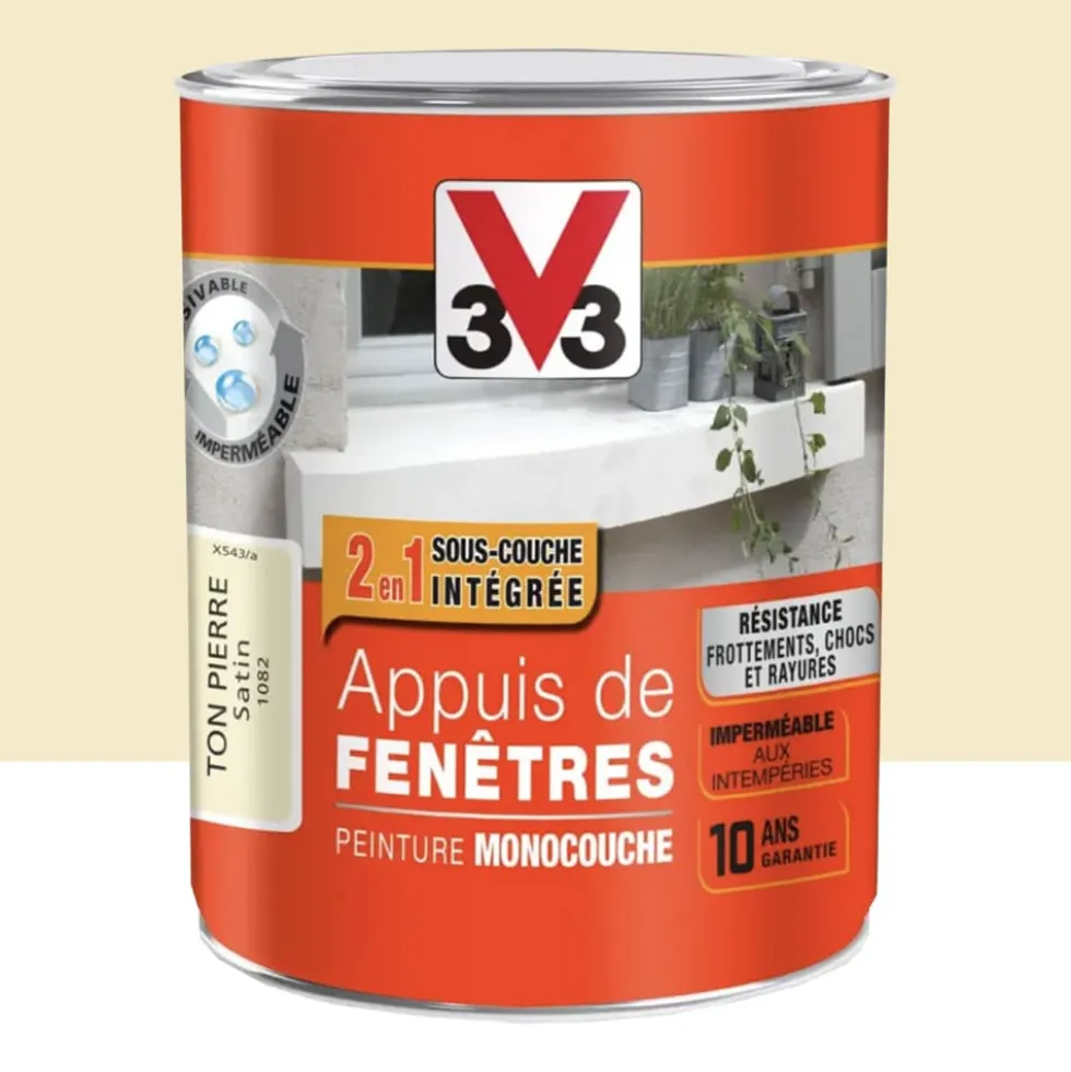 Peinture Façade Appuis de fenêtres V33 Ton pierre Satin