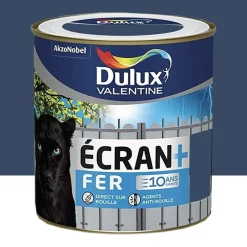 Peinture fer DULUX VALENTINE Ecran+ brillant Marine