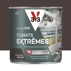 Peinture Fer V33 Climats Extrêmes Brillant Brun havane