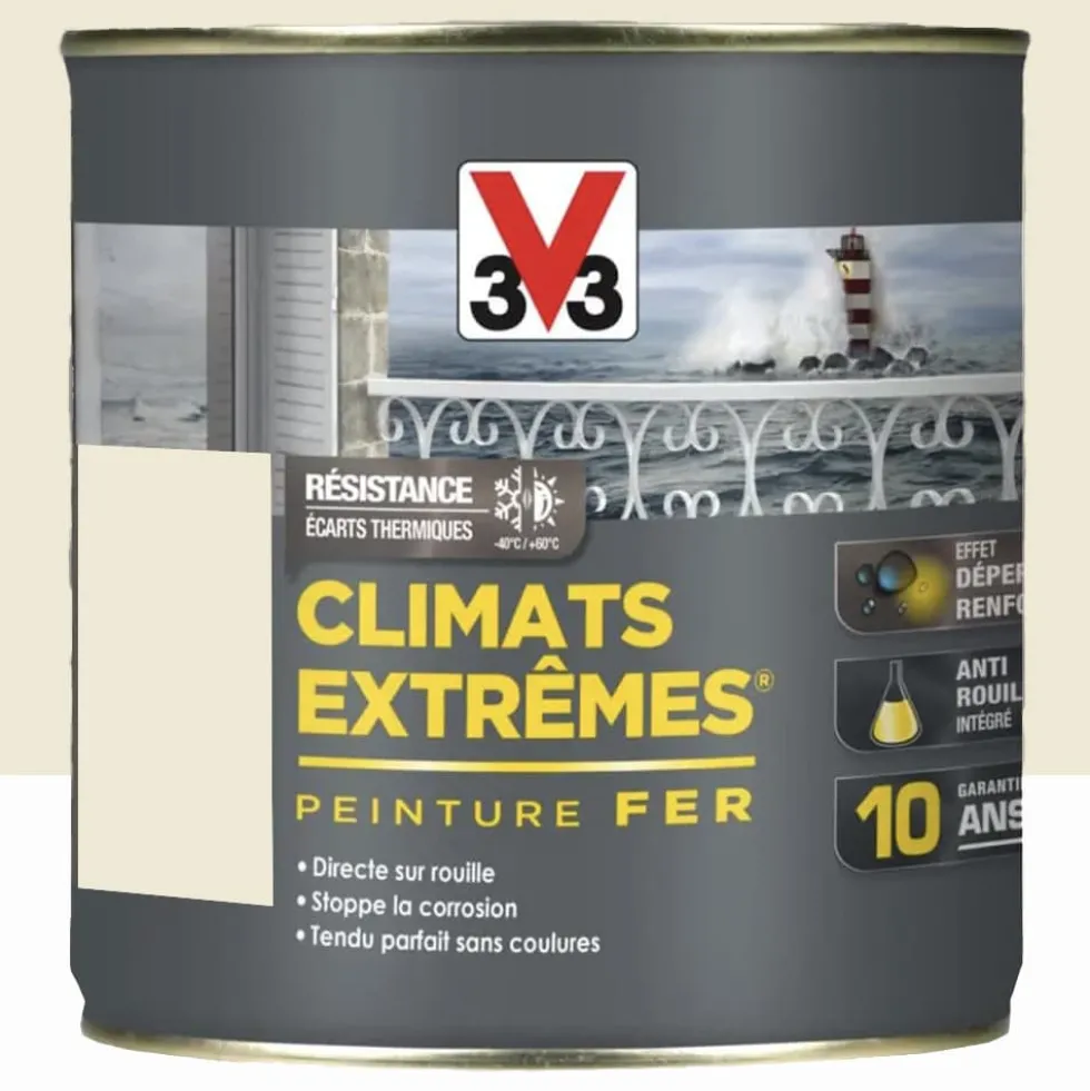 Peinture Fer V33 Climats Extrêmes Beige calcaire Brillant