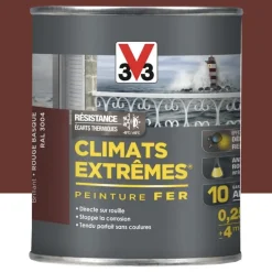 Peinture Fer V33 Climats Extrêmes Rouge Basque Brillant