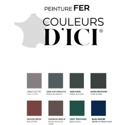 Peinture fer V33 Couleurs d'ICI Noir profond