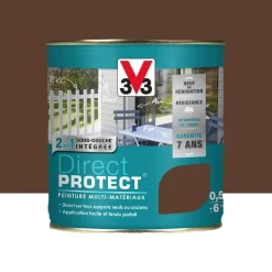 Peinture Glycéro Multi-matériaux V33 Direct Protect Rouille Métalisé