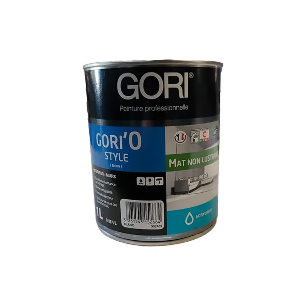 Peinture intérieure GORI'O STYLE Mat non lustrant Blanc