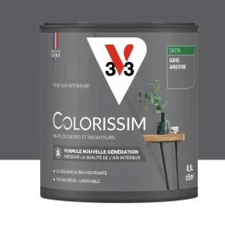 Peinture intérieure V33 Colorissim Satin Gris Ardoise