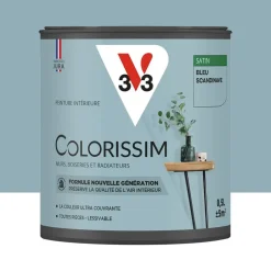 Peinture intérieure V33 Colorissim Satin Bleu scandinave