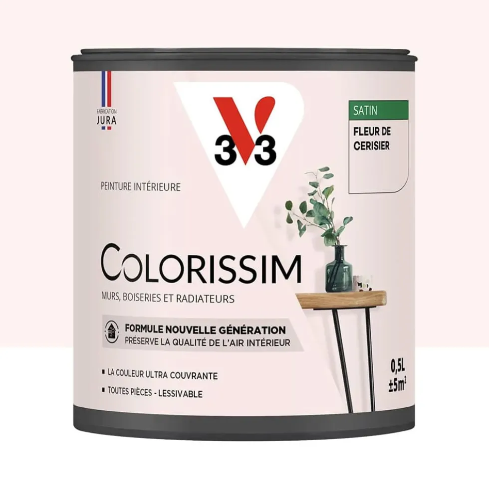 Peinture intérieure V33 Colorissim Satin Fleur de cerisier