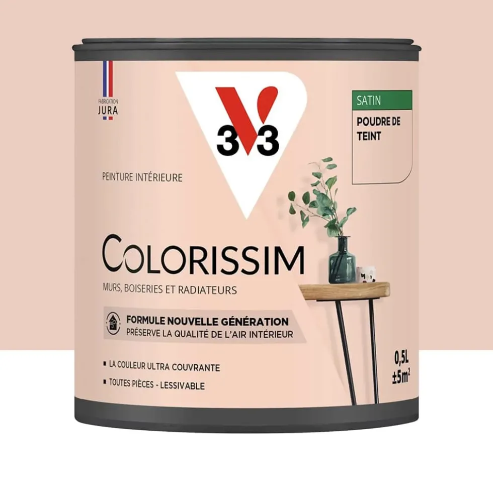 Peinture intérieure V33 Colorissim Satin Poudre de teint