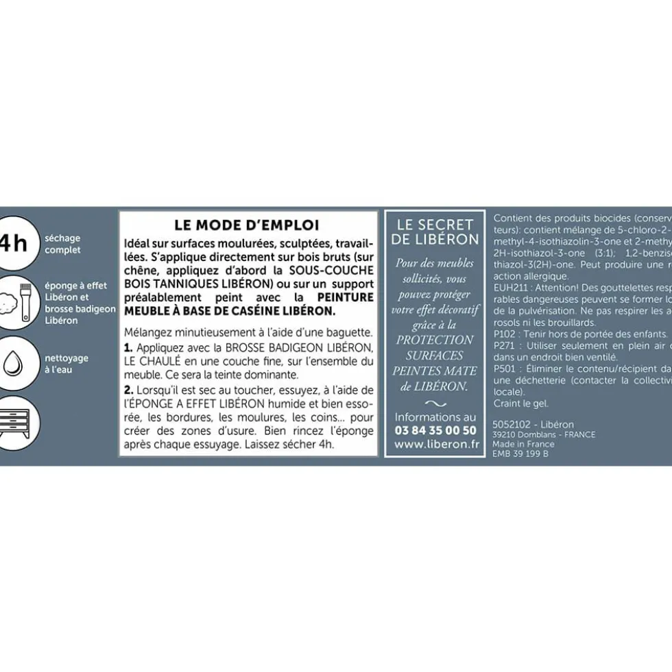 Peinture LIBÉRON Le Chaulé Kaolin