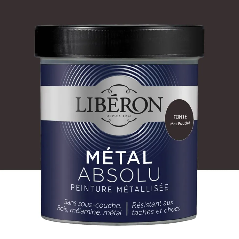 Peinture Libéron Métal Absolu Mat poudré Fonte