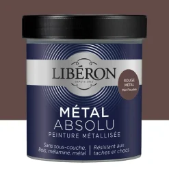 Peinture Libéron Métal Absolu Mat poudré Rouge métal
