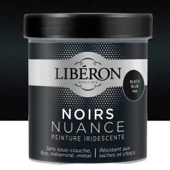 Peinture LIBÉRON Noirs Nuance Black Blue mat