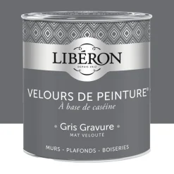 Peinture LIBÉRON Velours de Peinture Gris Gravure
