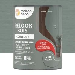 Peinture Maison Déco Relook Bois Couleurs Vert cèdre