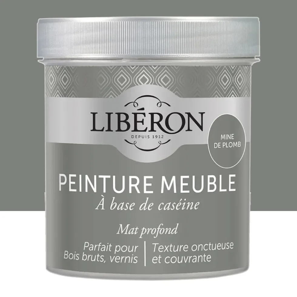 Peinture meuble à base de Caséine LIBERON Mine de plomb