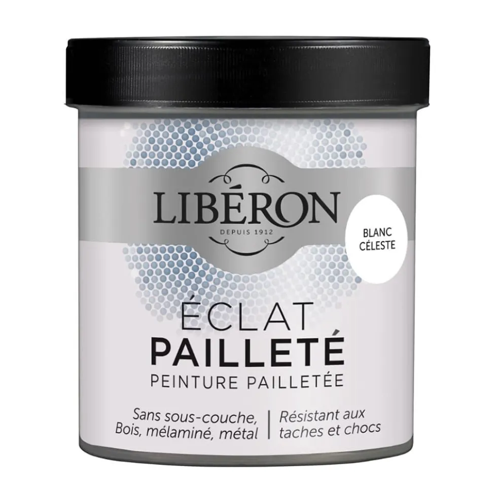 Peinture meuble Eclat Pailleté LIBERON Blanc céleste