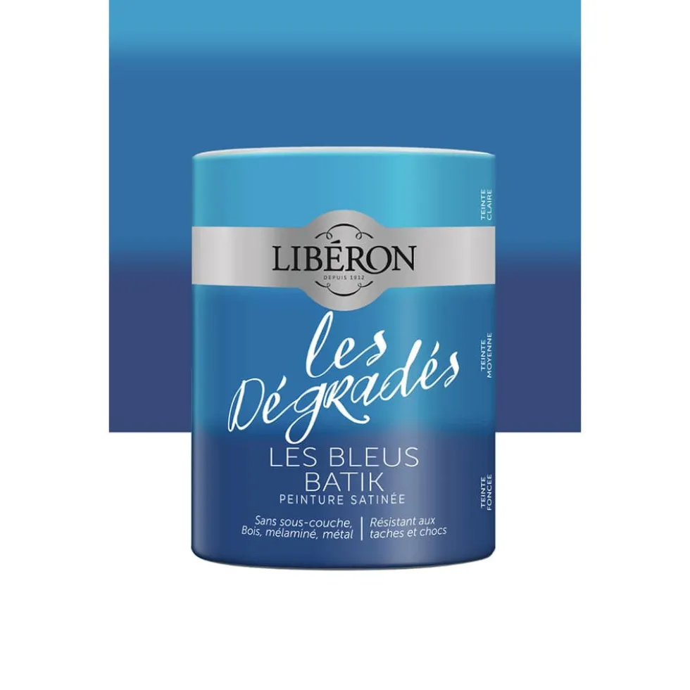 Peinture meuble LIBÉRON "Les Dégradés" Les Bleus Batik