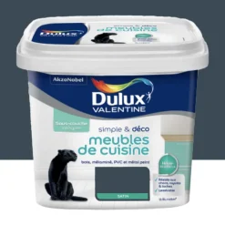 Peinture Meubles de cuisine Dulux Valentine Simple & Déco Bleu nuit