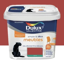 Peinture Meubles Dulux Valentine Simple & Déco Rouge vif