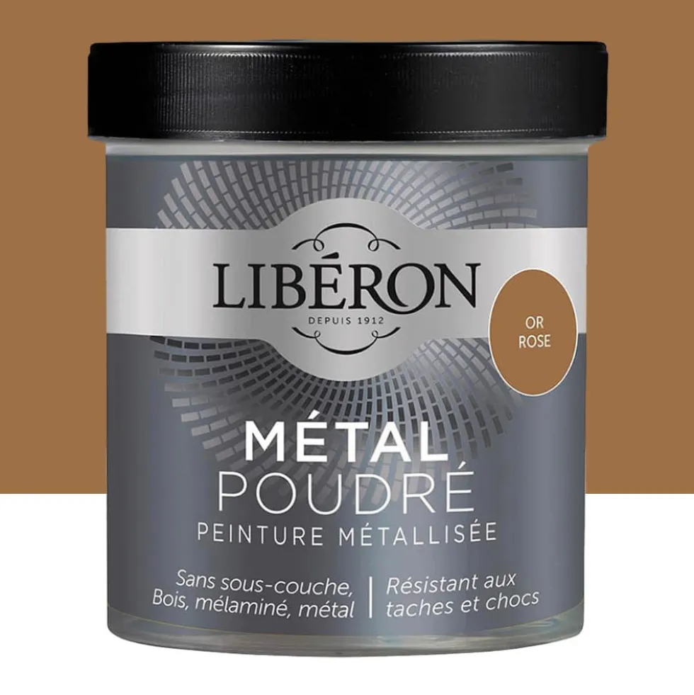 Peinture métallisée Libéron Métal Poudré Or rose