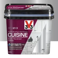 Peinture Multi-Matériaux Cuisine V33 Déco LAB Inox Satin