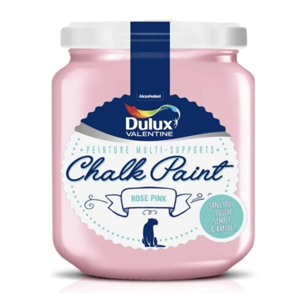 Peinture Multi-Supports Dulux Valentine Chalk Paint Rose pink