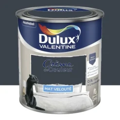 Peinture multi-supports Dulux Valentine Crème de Couleur Mat velouté Bleu d'encre