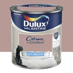 Peinture multi-supports Dulux Valentine Crème de Couleur Mat velouté Vieux rose