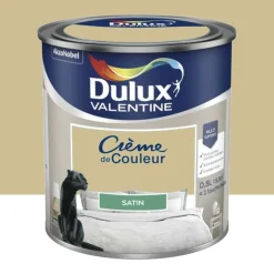 Peinture multi-supports Dulux Valentine Crème de Couleur Satin Jaune safrané