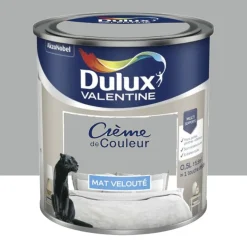 Peinture multi-supports Dulux Valentine Crème de Couleur Mat velouté Gris Alpaga
