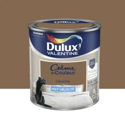 Peinture multi-supports Dulux Valentine Crème de Couleur Mat velouté Havane