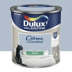 Peinture multi-supports Dulux Valentine Crème de Couleur Satin Bleu horizon