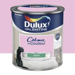 Peinture multi-supports Dulux Valentine Crème de Couleur Satin Baby doll